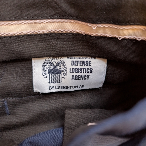 Mens Defense Logistics Agency Navy Blue Dress Pants With Belt Size 38x28 - Picture 3 of 5